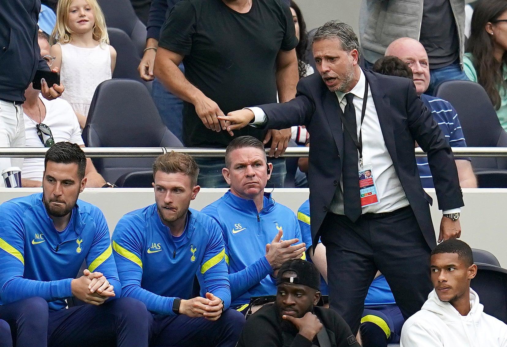 Fabio Paratici (right) has been at Tottenham since the summer (Nick Potts/PA)