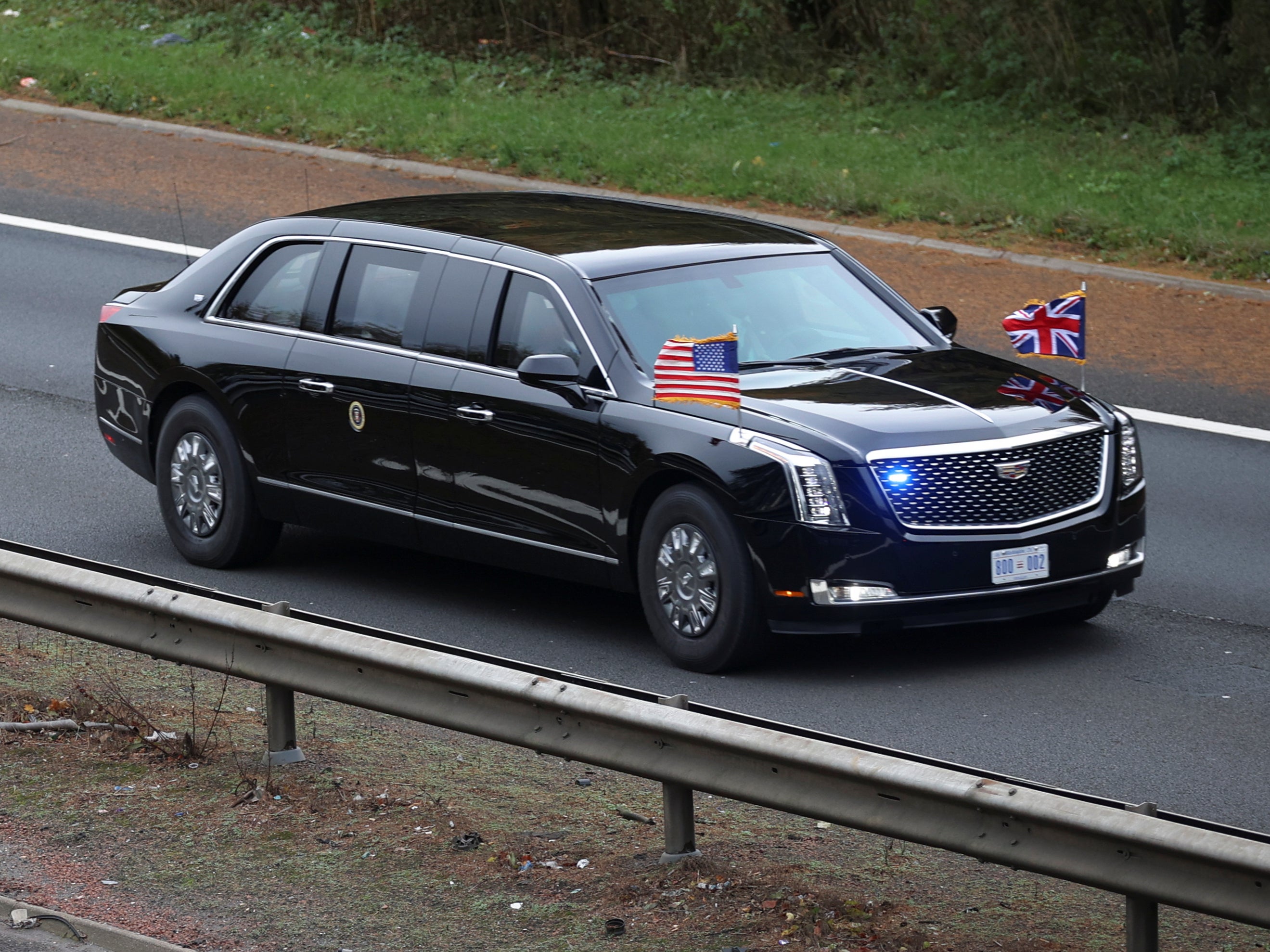 Glaswegians Thrilled To See Joe Biden’s ‘The Beast’ Filling-up At Local ...