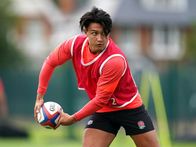 <p>Marcus Smith is a doubt to win his third cap for England on Saturday because of injury (Andrew Matthews/PA)</p>