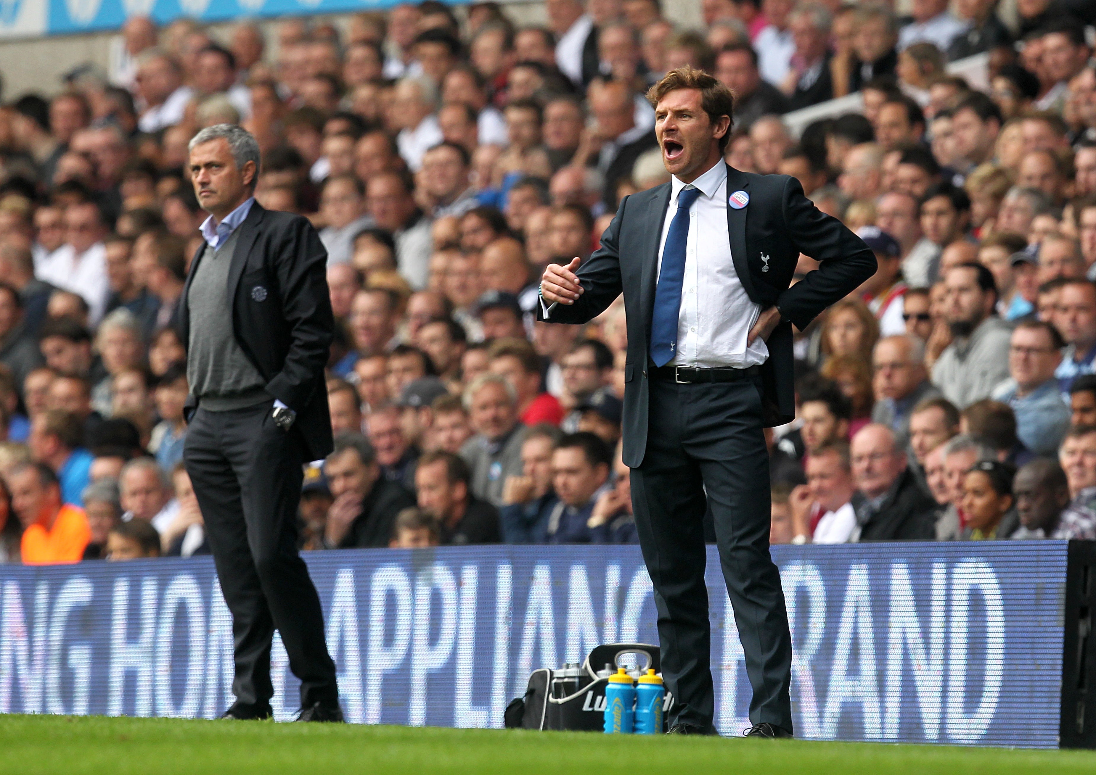Jose Mourinho, left, and Andre Villas-Boas have previously managed both Chelsea and Spurs (Sean Dempsey/PA)