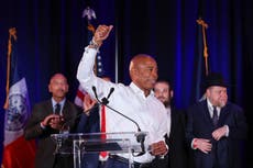 Democrat Eric Adams wins New York City mayor’s race