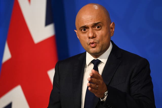 Health Secretary Sajid Javid has said “heads should roll” over Yorkshire’s handling of the allegations from Azeem Rafiq (Toby Melville/PA)