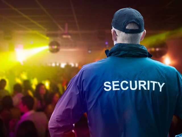 <p>Male security officer in a night club</p>