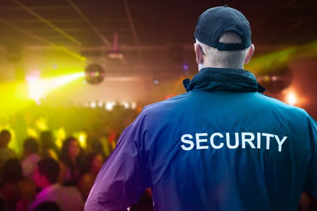 <p>Male security officer in a night club</p>