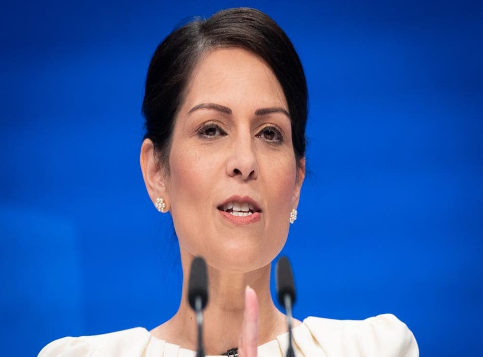 <p>Priti Patel said the plan to expand stop and search powers would ‘cut crime and deliver a safer society for the public’ </p>