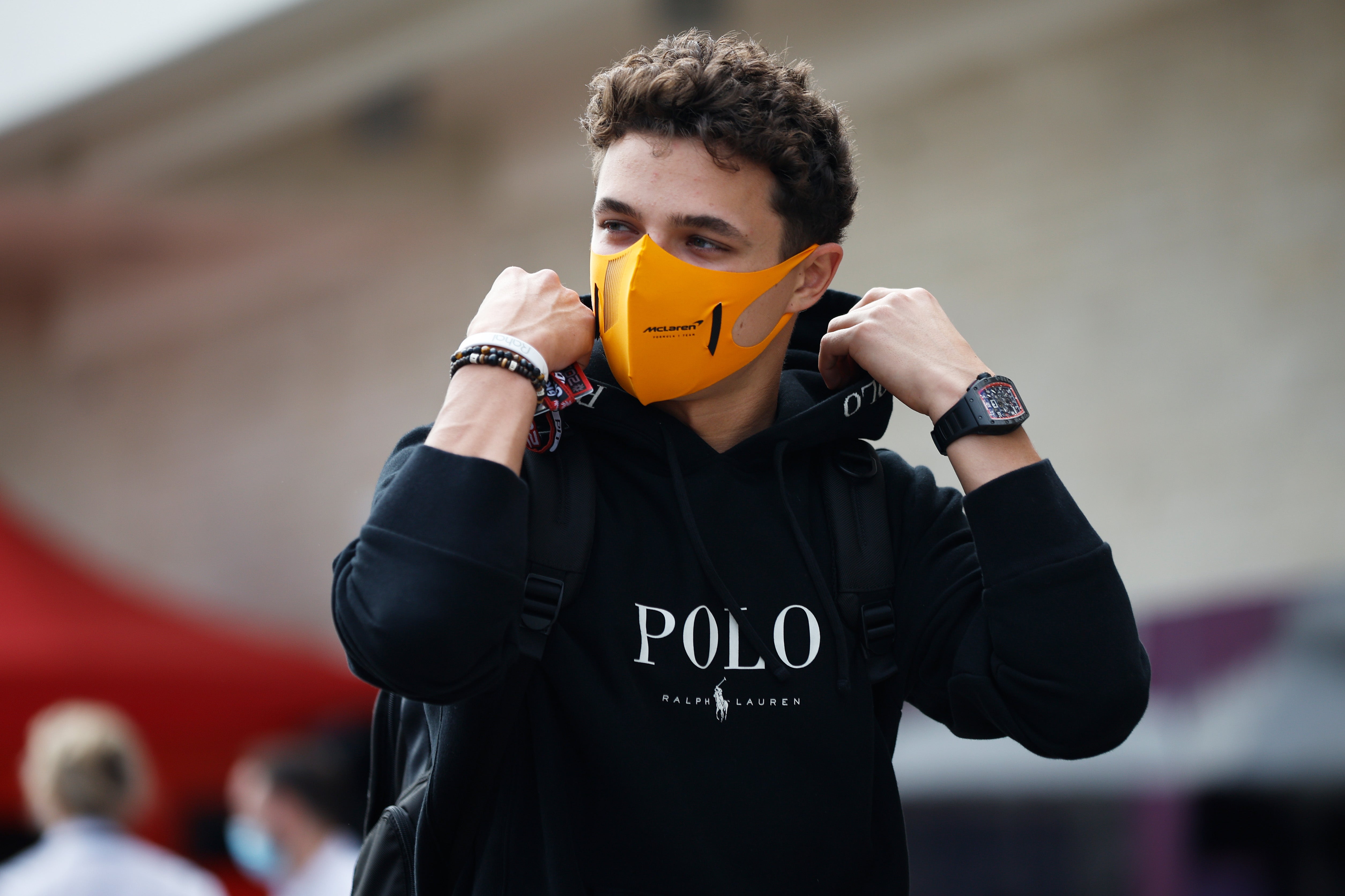 Lando Norris drives for McLaren