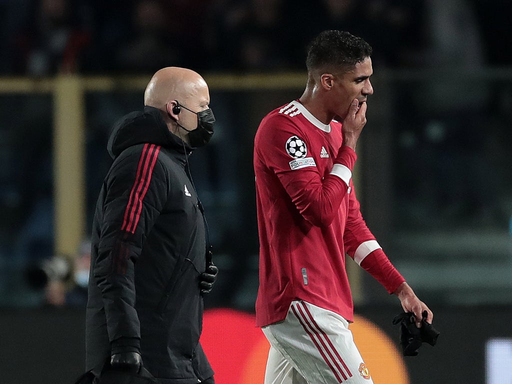 Raphael Varane injury: Manchester United defender out for a month with hamstring problem