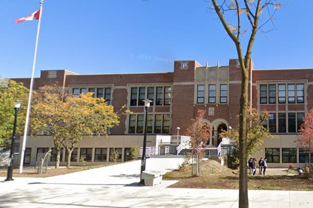 <p>Parkdale Collegiate Institute, where a teacher has been placed on “home assignment” after coming to school in blackface as part of a Halloween costume</p>