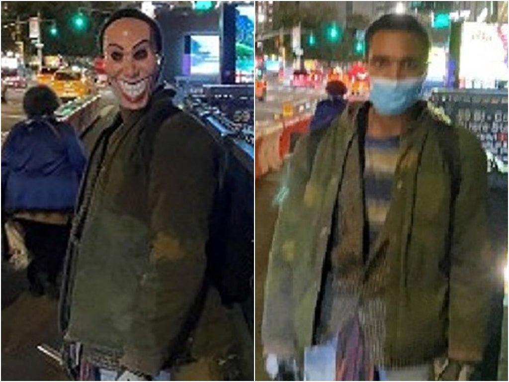 Suspect in Halloween mask attacks man with axe in New York