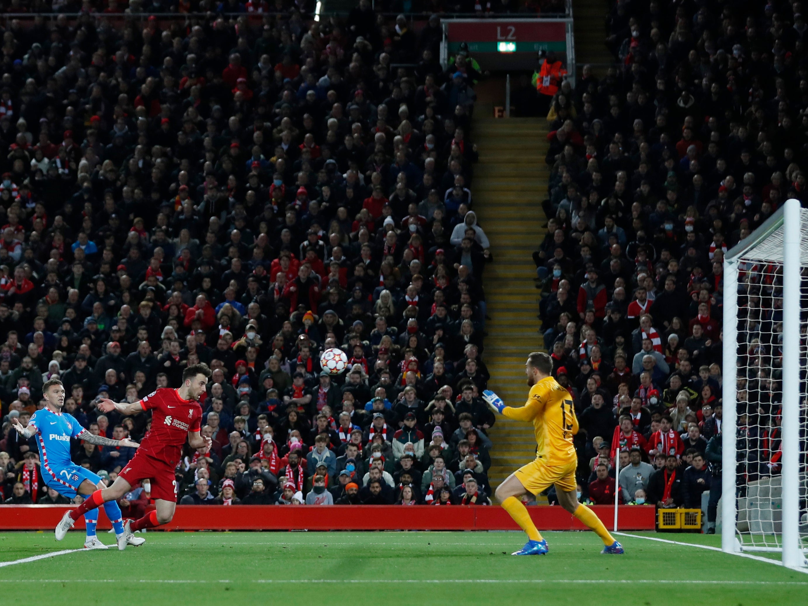 Diogo Jota opens the scoring with a header