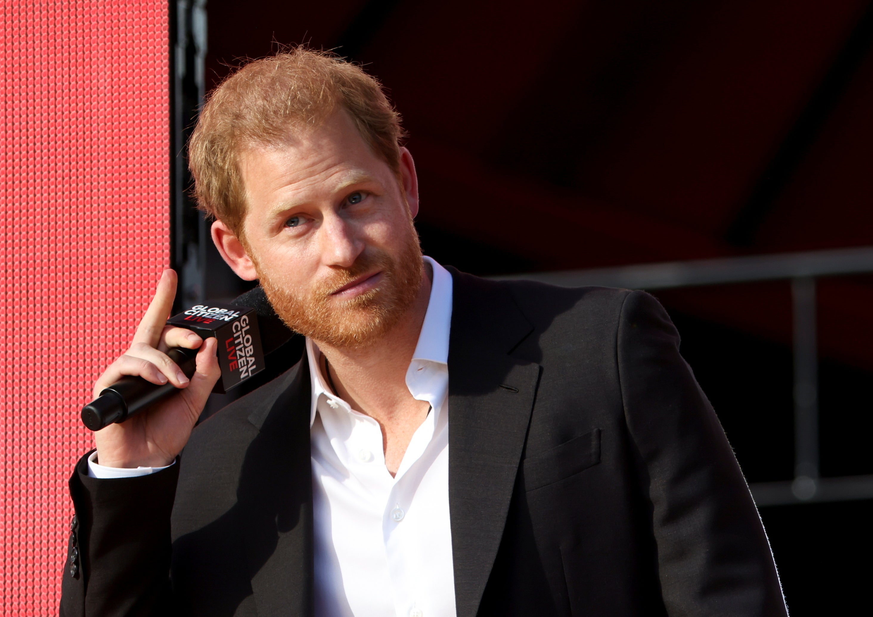 Prince Harry at the 2021 Global Citizen Live concert in New York on 25 September, 2021.