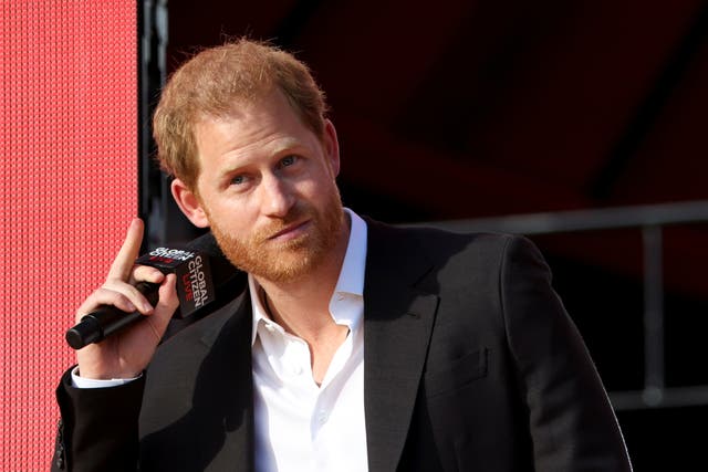<p>Prince Harry at the 2021 Global Citizen Live concert in New York on 25 September, 2021. </p>