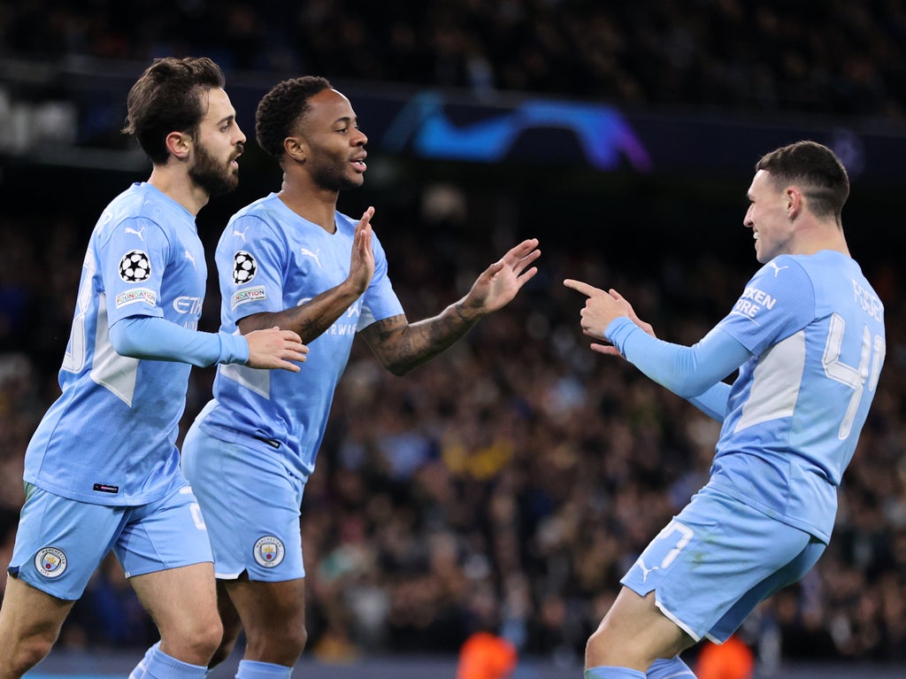 Man City start and end strong to dismiss Club Brugge as Raheem Sterling nets off the bench in Champions League