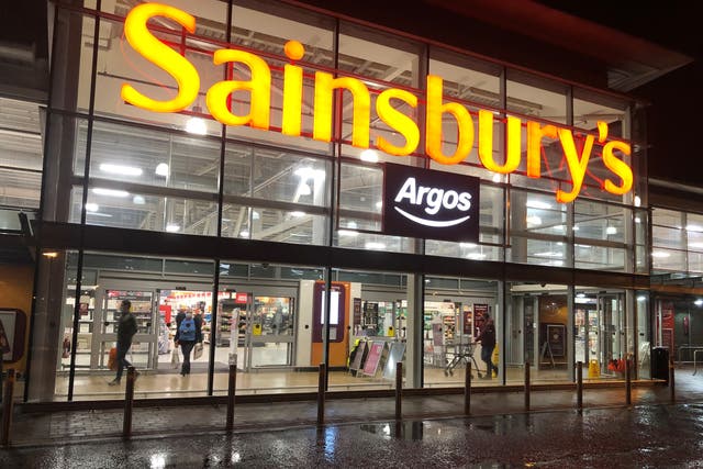 Sainsbury’s has revealed a jump in half-year profits (PA)