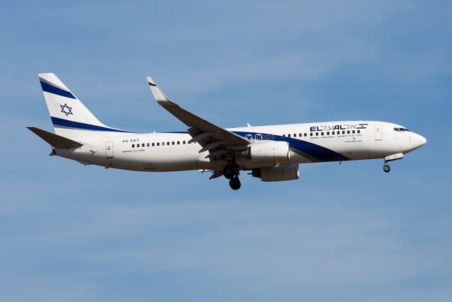 <p>A plane operated by Israeli airline El Al </p>