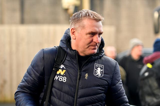 Aston Villa manager Dean Smith insists there is “no panic” despite the club’s poor run of results (Anthony Devlin/PA)