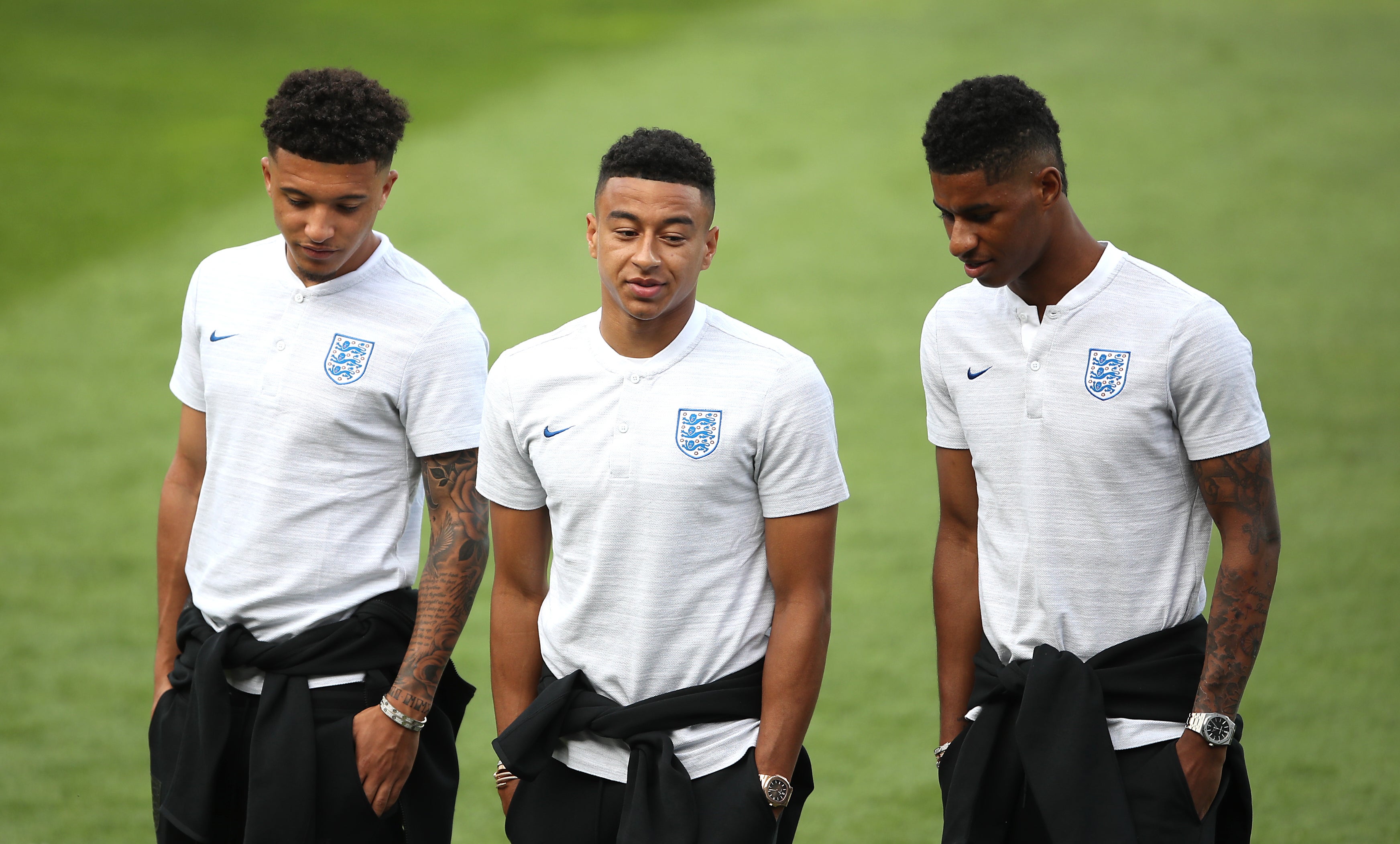 There was no place in the England squad for Jadon Sancho or Jesse Lingard, but Marcus Rashford was included (Tim Goode/PA).