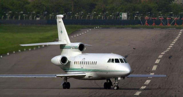 Governments are being urged to tackle the ‘luxury carbon consumption’ of the super rich, who enjoy travel on private jets. (Tim Ockenden/PA Archive)