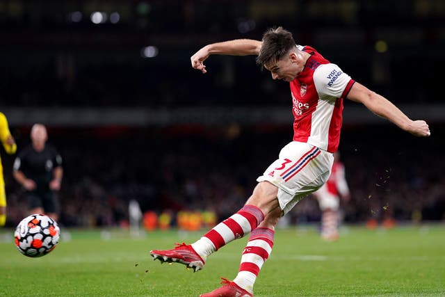 Kieran Tierney is back in contention for Arsenal following an ankle injury. (Adam Davy/PA)