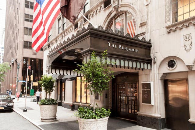 <p>In demand: The Benjamin Hotel in New York City, selling for £279 per room on Monday night, 8 November </p>