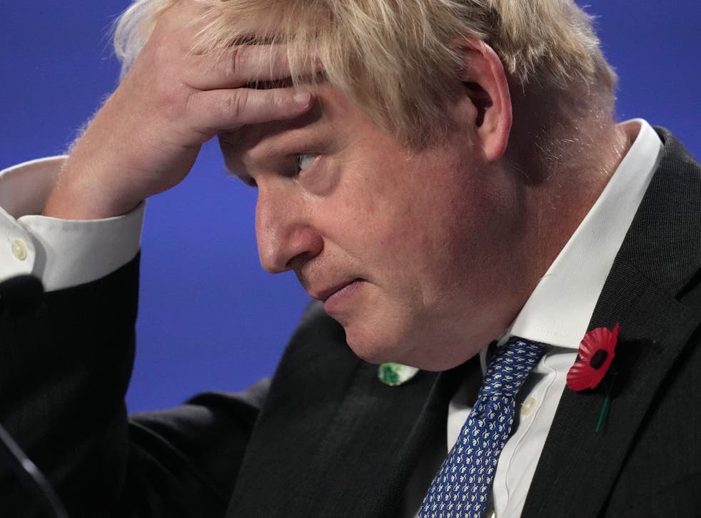Johnson is under pressure from the Labour Party following the Owen Paterson row
