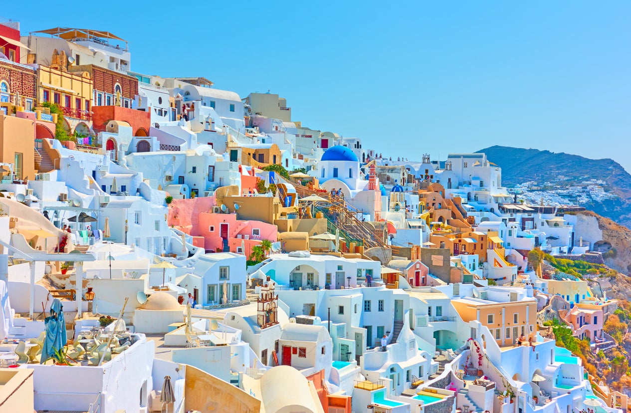 Santorini is a Greek island favourite for spring getaways