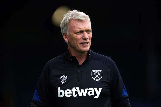 West Ham boss David Moyes has condemned footage of the club’s fans apparently singing an anti-Semitic song towards a Jewish man on a plane (Zac Goodwin/PA)