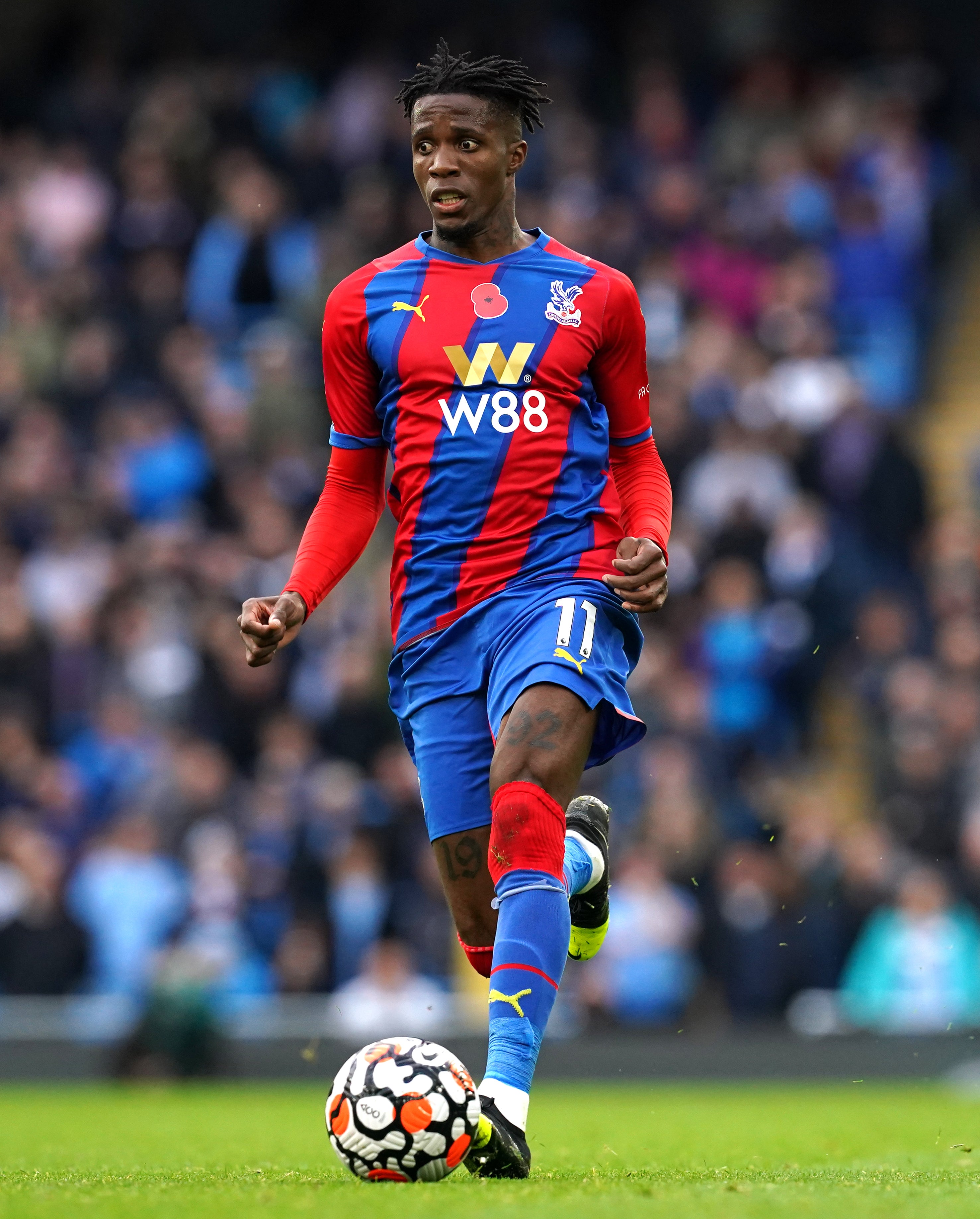 Crystal Palace’s Wilfried Zaha remains committed to the Ivory Coast national team, according to Patrick Vieira (Martin Rickett/PA)