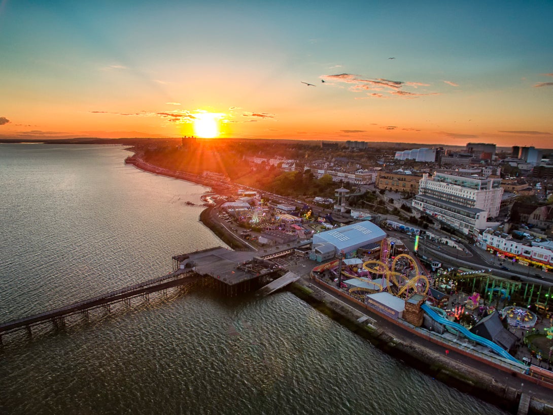 The only way is Essex: the pier, the seafront and Adventure Island at Southend
