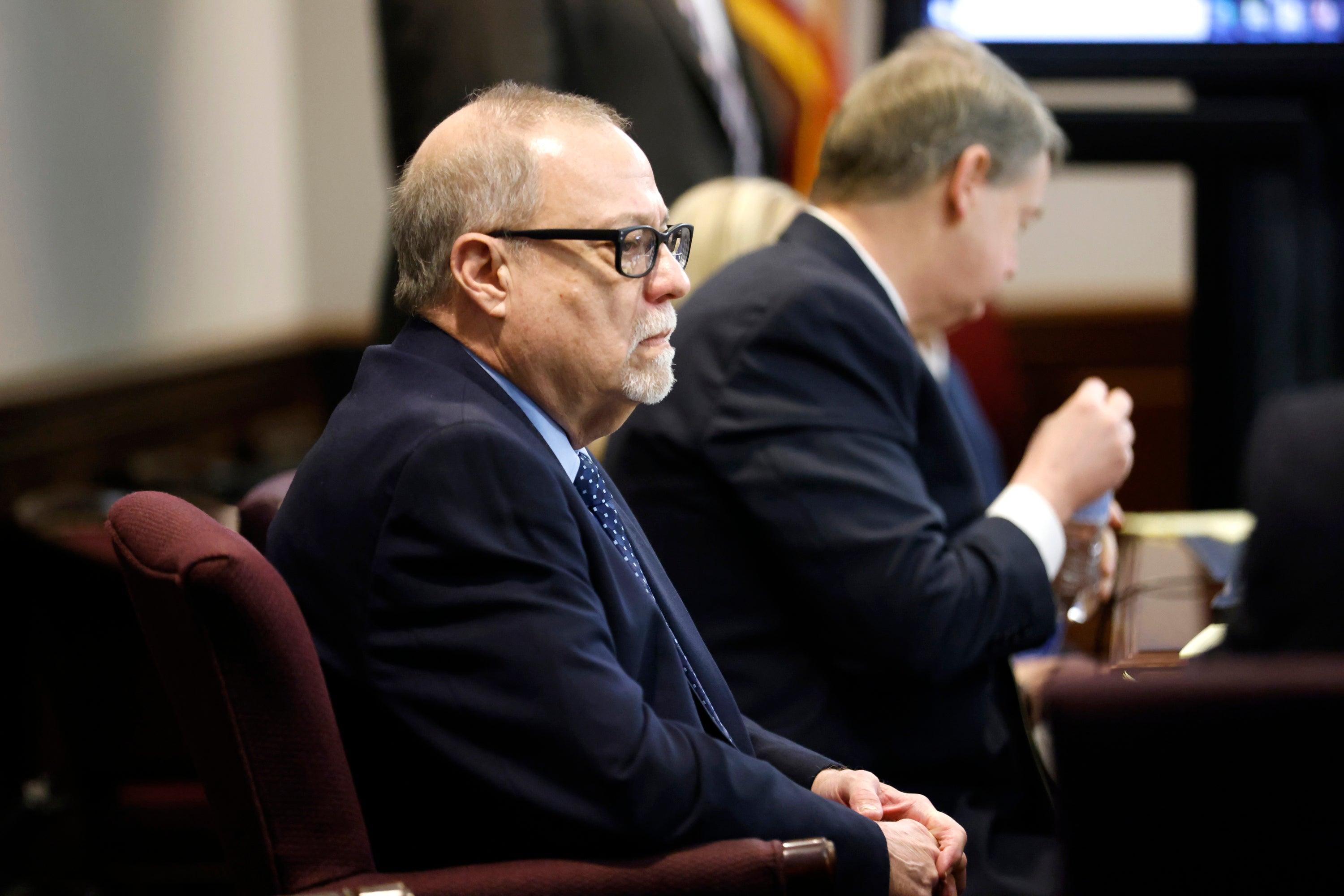 Gregory McMichael on the first day of his trial for the murder of Ahmaud Arbery where the jurors heard how he told cops the Black man was “trapped like a rat"