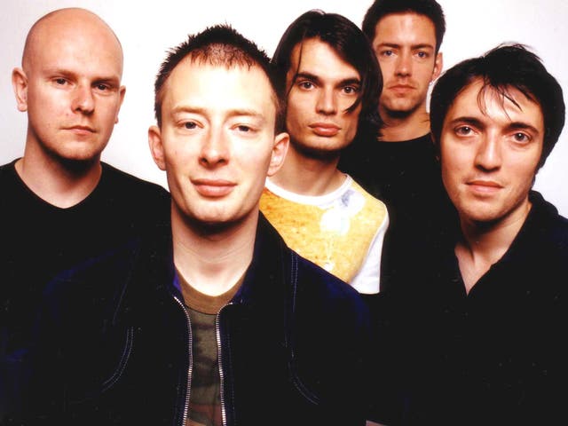 <p>Radiohead in 1997 </p>