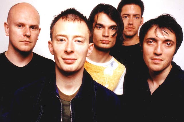 <p>Radiohead in 1997 </p>