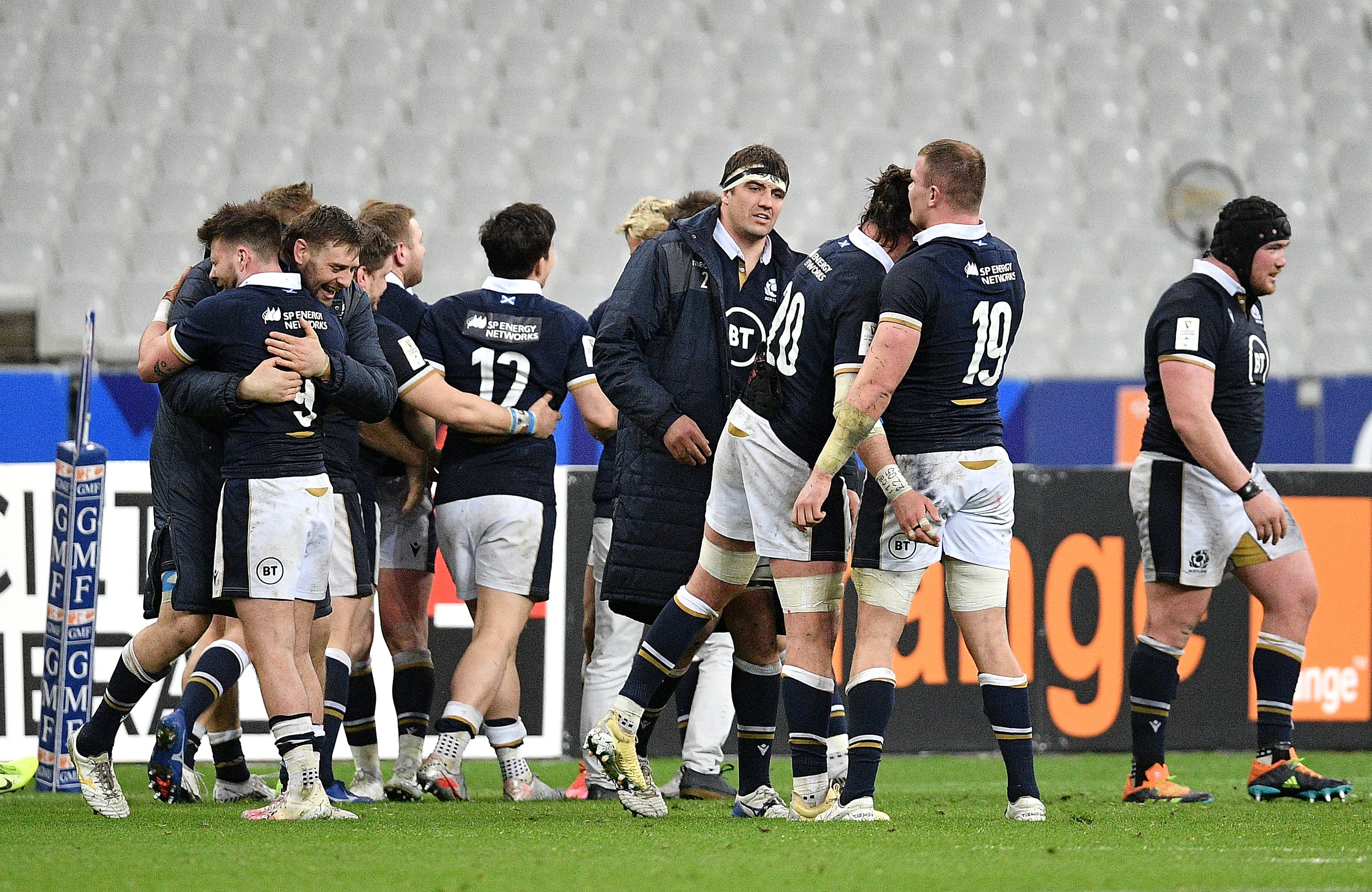 Scotland will field 14 of the 15 players who won in Paris in March (PA)