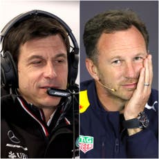 Red Bull’s Christian Horner labels Mercedes rival Toto Wolff ‘a pantomime dame’