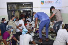 Fire in Indian hospital COVID-19 ward kills 10 patients