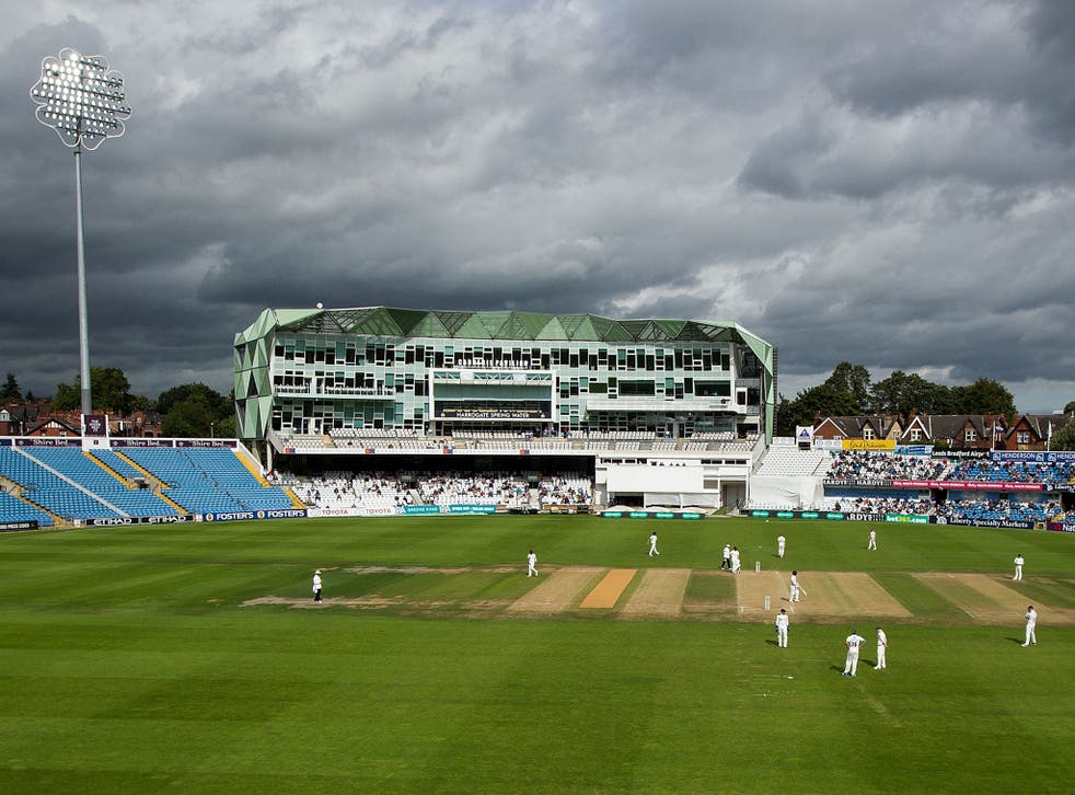 <p>Dark clouds over Headingley reflect the prevailing mood surrounding Yorkshire cricket </p>