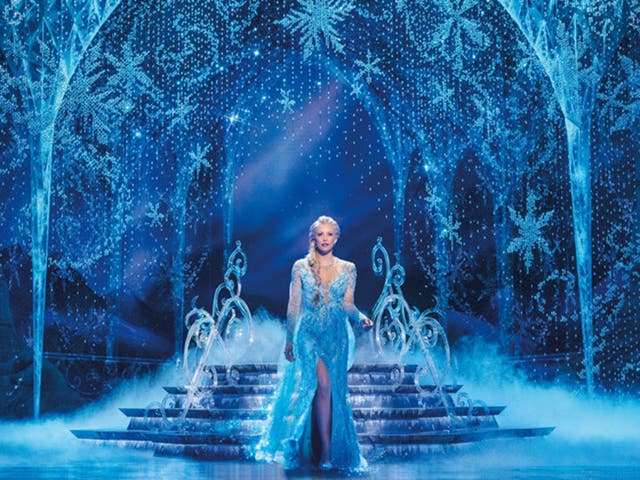 <p>Samantha Barks as Elsa in ‘Frozen’ the musical  </p>