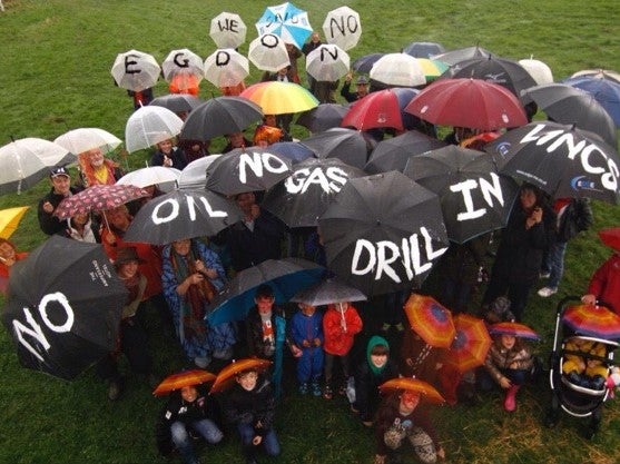 Protestors with SOS Biscathorpe