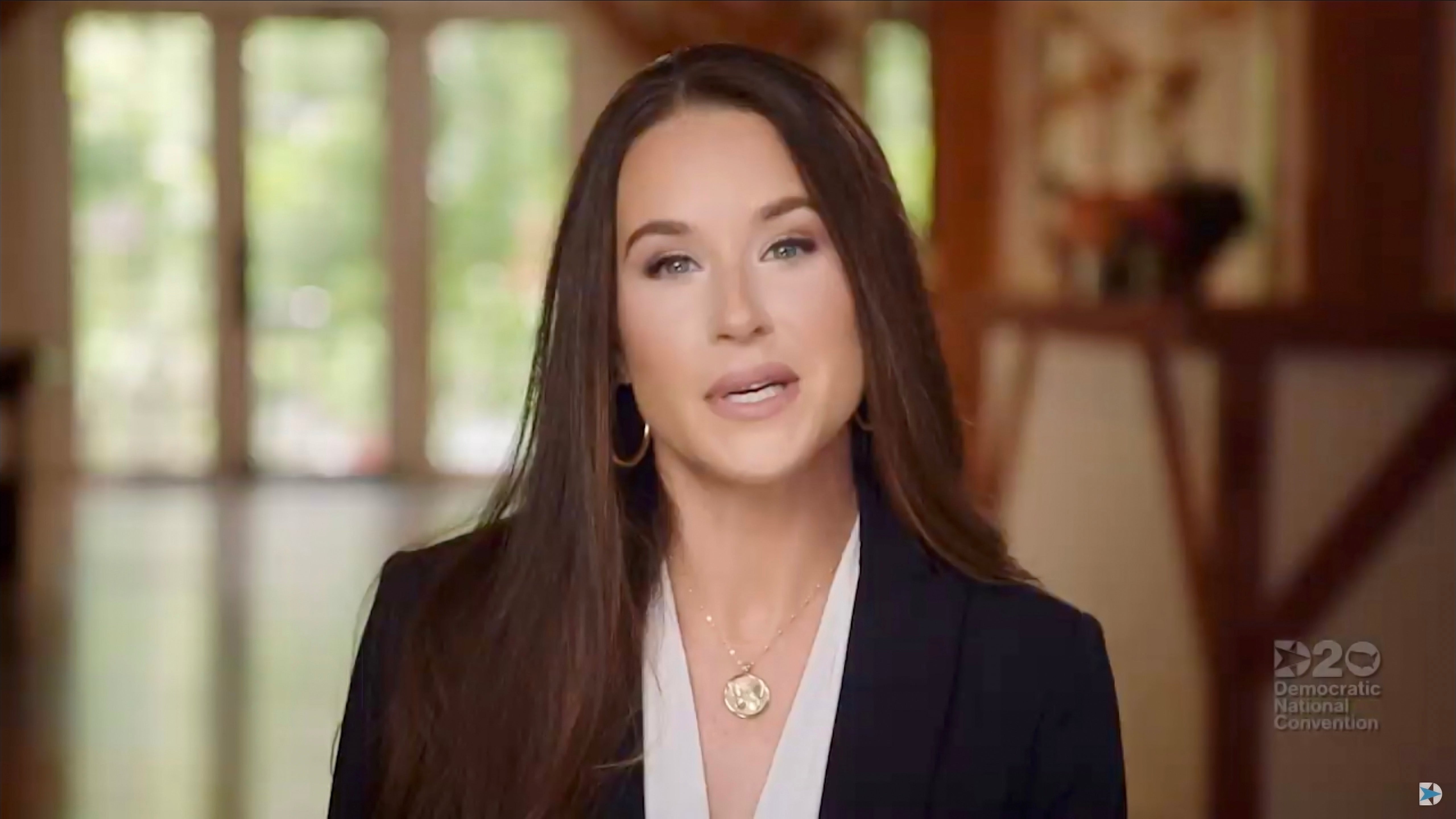 In this screenshot from the DNCC’s livestream of the 2020 Democratic National Convention, Ashley Biden, daughter of Democratic presidential nominee Joe Biden, addresses the virtual convention on August 20, 2020.