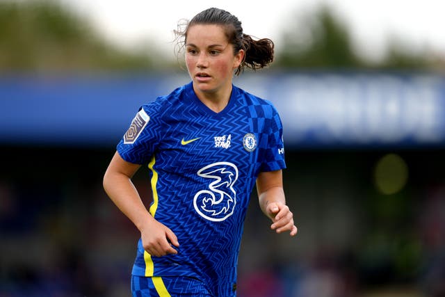 Jessie Fleming was on the score sheet in Chelsea’s win at Aston Villa (John Walton/PA)