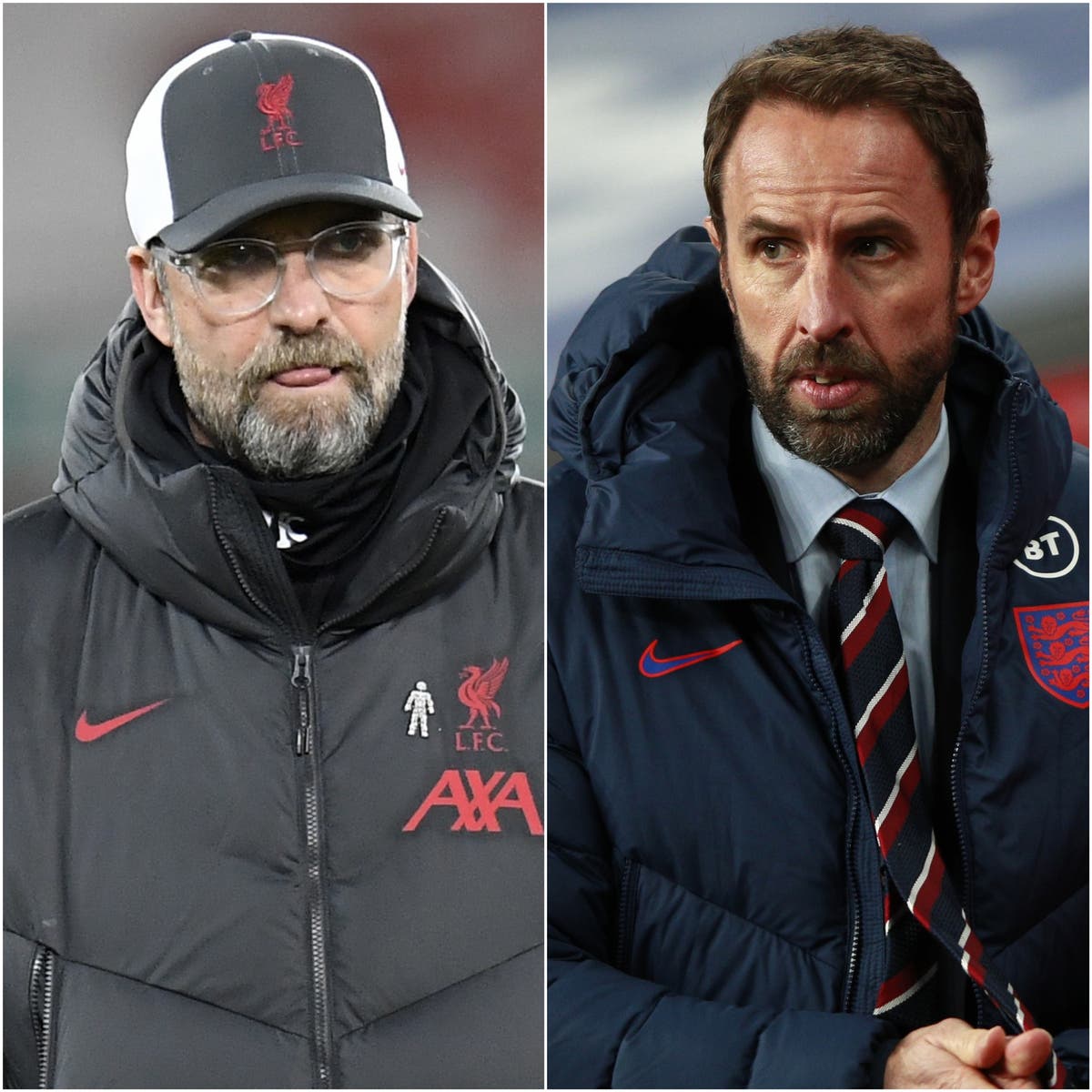 &lsquo;He keeps having a swing&rsquo; &ndash; Gareth Southgate confused by Jurgen Klopp criticism