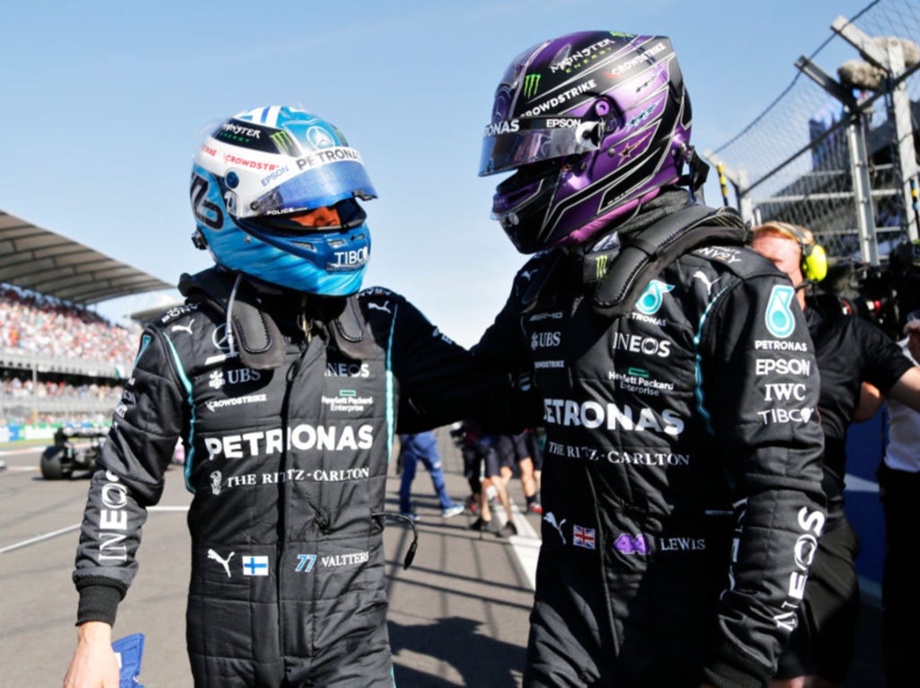 Mexican Grand Prix: Valtteri Bottas takes pole with as Lewis Hamilton locks out front row