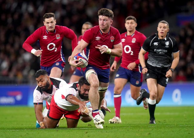 England’s rampage against Tonga was the highlight of Saturday’s Autumn Nations Cup action (Adam Davy/PA)