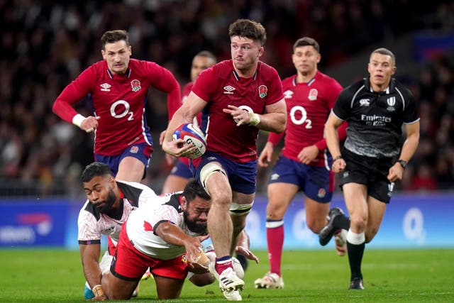 England’s rampage against Tonga was the highlight of Saturday’s Autumn Nations Cup action (Adam Davy/PA)
