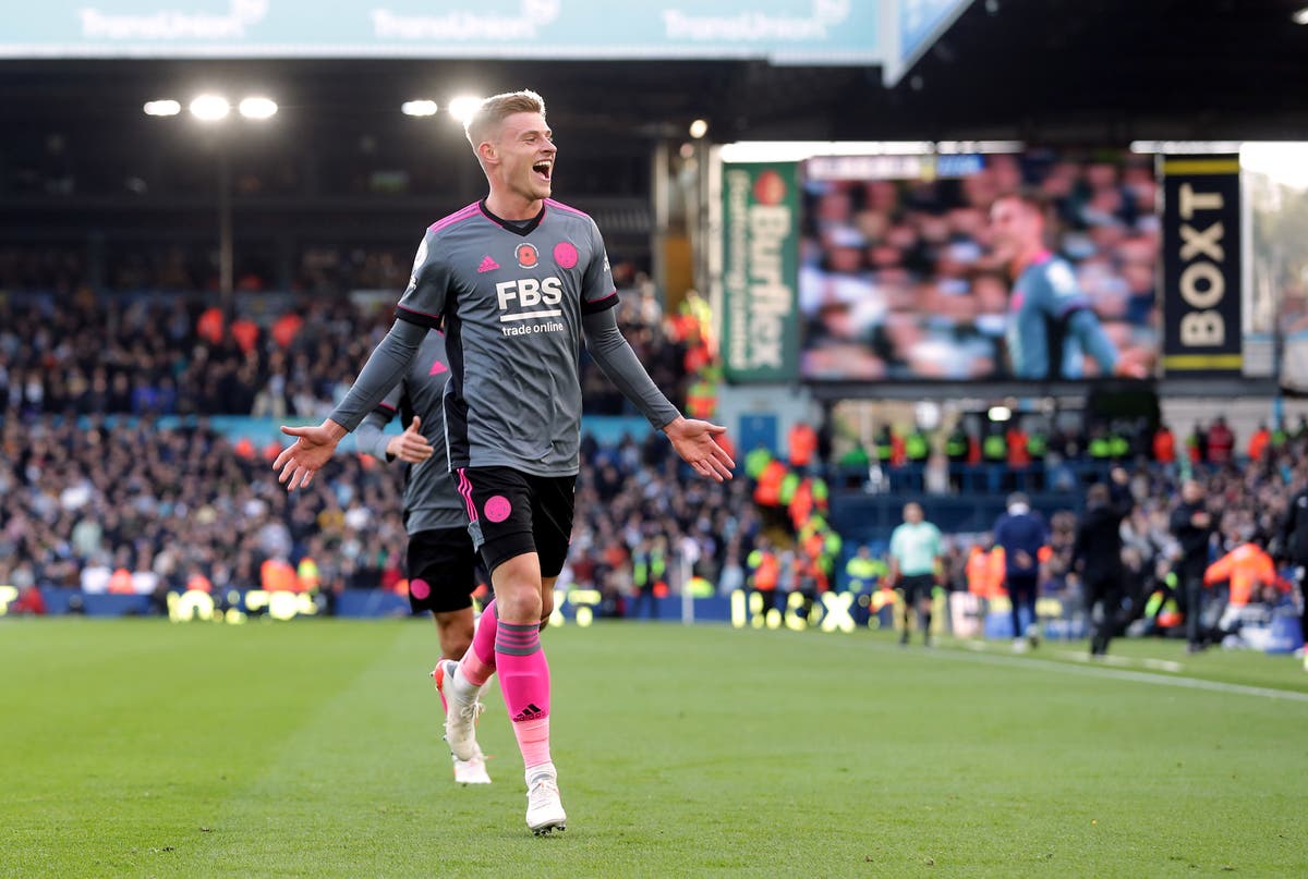 Harvey Barnes hits back for Leicester as they take a point at Leeds