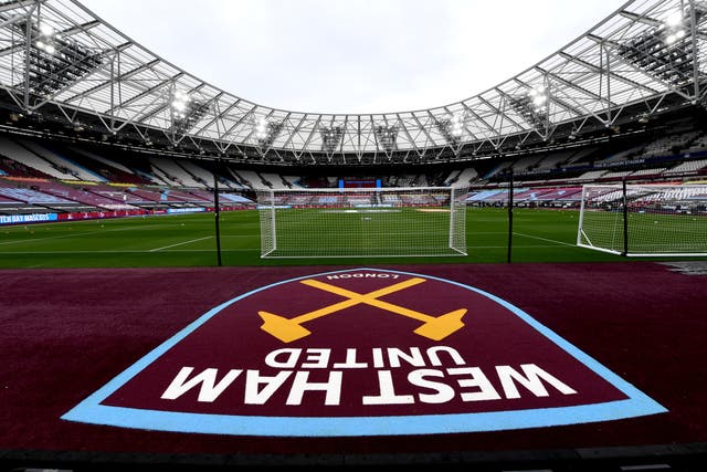 West Ham have banned two supporters (Mike Hewitt/PA)
