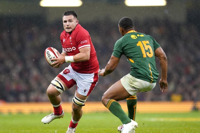 <p>Ellis Jenkins in action for Wales against South Africa</p>