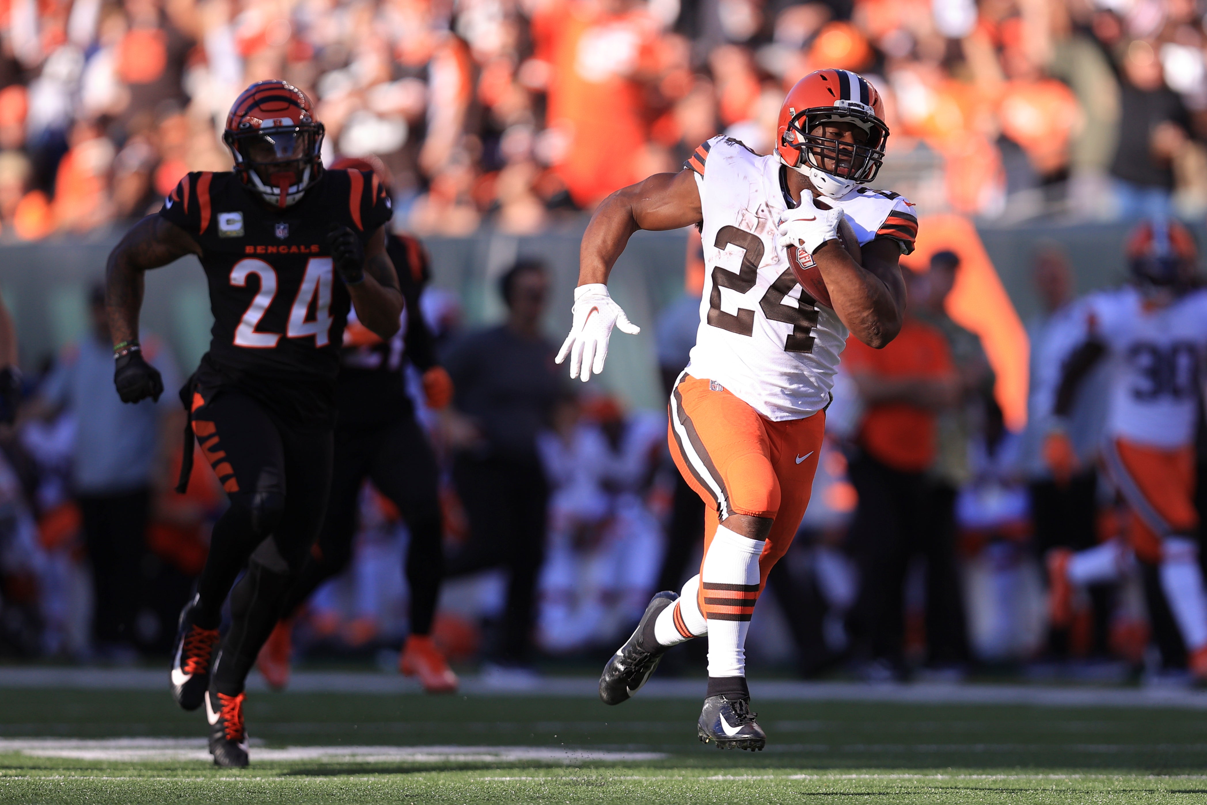 NFL results: Cleveland Browns beat Cincinnati Bengals in first game without  Odell Beckham Jr