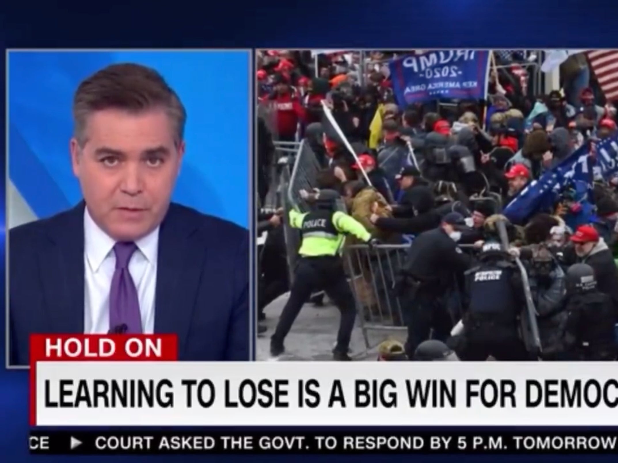 <p>CNN’s Jim Acosta asked for Republicans to ‘stop the squeal’ </p>