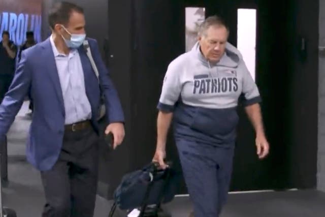 <p>New England Head Coach Bill Belichick’s pregame outfit went viral</p>